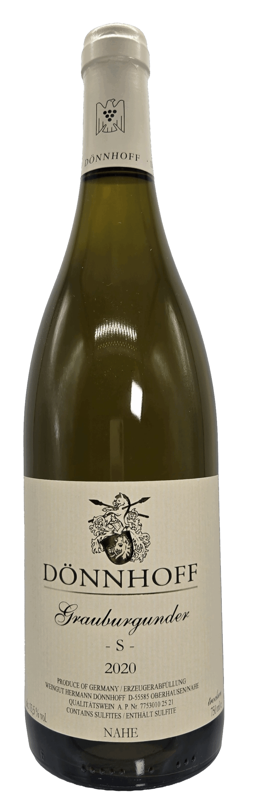 Donnhoff / Grauburgunder S Trocken 2020　デーンホーフ / グラウブルグンダー S トロッケン 2020