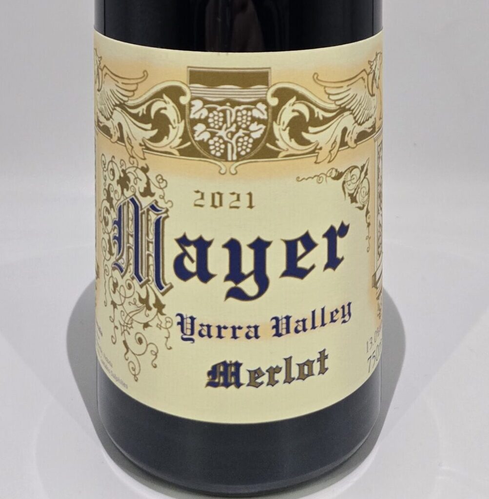 Mayer / Merlot Yarra Valley 2021 メイヤー / メルロ ヤラ・ヴァレー 2021